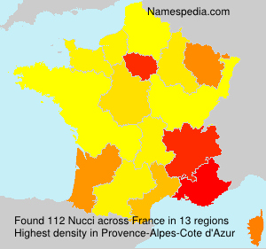 Surname Nucci in France Surname Nucci in France