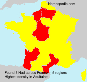 Surname Nud in France