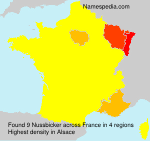 Surname Nussbicker in France Surname Nussbicker in France