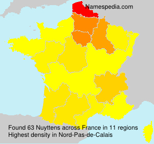 Surname Nuyttens in France Surname Nuyttens in France