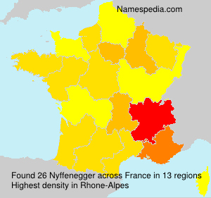 Surname Nyffenegger in France Surname Nyffenegger in France