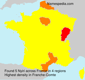 Surname Nyiri in France Surname Nyiri in France