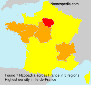 Surname Nzobadila in France Surname Nzobadila in France