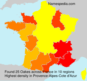 Surname Oakes in France Surname Oakes in France