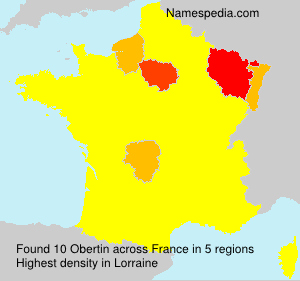 Surname Obertin in France