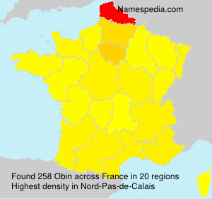 Surname Obin in France Surname Obin in France