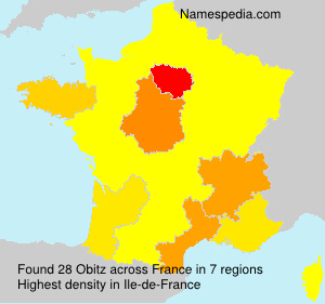 Surname Obitz in France Surname Obitz in France