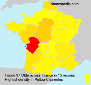 Surname Oble in France Surname Oble in France