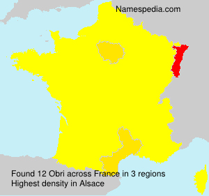 Surname Obri in France Surname Obri in France