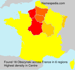 Surname Obszynski in France Surname Obszynski in France