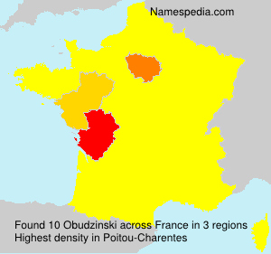 Surname Obudzinski in France Surname Obudzinski in France
