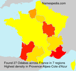 Surname Odabas in France Surname Odabas in France
