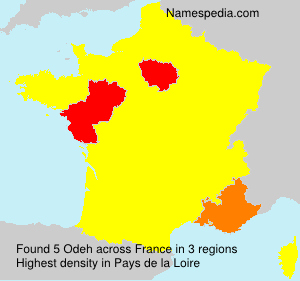 Surname Odeh in France Surname Odeh in France