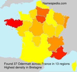 Surname Odermatt in France Surname Odermatt in France