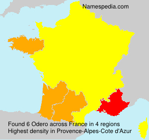 Surname Odero in France Surname Odero in France
