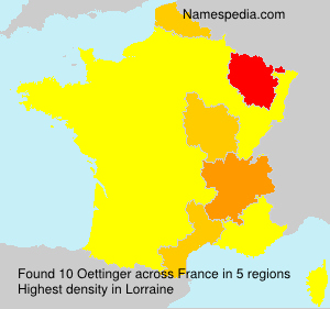 Surname Oettinger in France Surname Oettinger in France