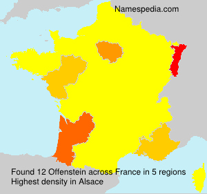 Surname Offenstein in France Surname Offenstein in France