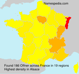 Surname Offner in France Surname Offner in France