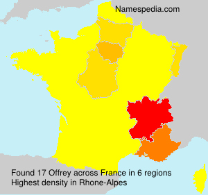Surname Offrey in France Surname Offrey in France