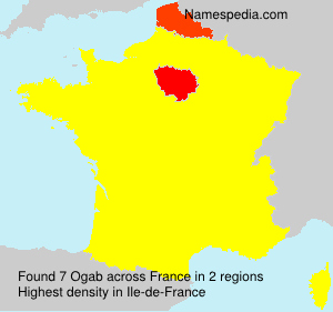 Surname Ogab in France Surname Ogab in France
