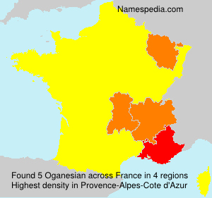 Surname Oganesian in France Surname Oganesian in France