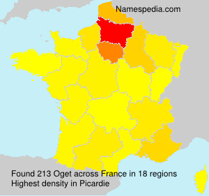 Surname Oget in France Surname Oget in France