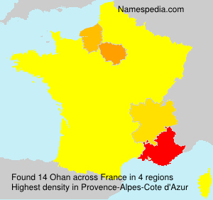 Surname Ohan in France Surname Ohan in France
