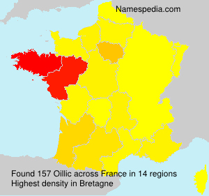 Surname Oillic in France Surname Oillic in France