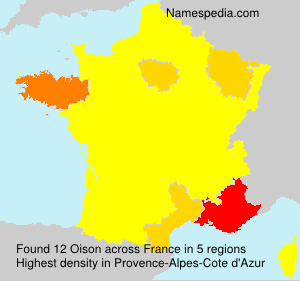 Surname Oison in France Surname Oison in France