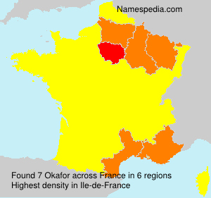 Surname Okafor in France Surname Okafor in France