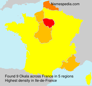 Surname Okala in France Surname Okala in France