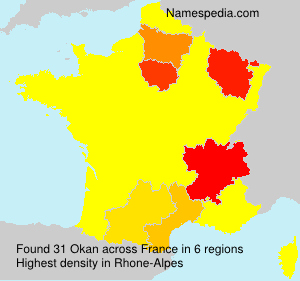 Surname Okan in France