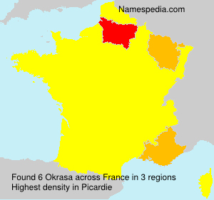 Surname Okrasa in France Surname Okrasa in France