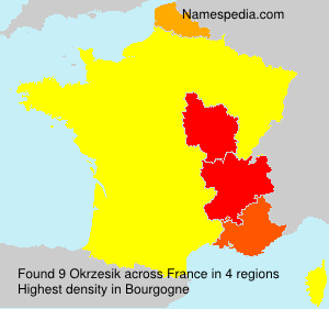 Surname Okrzesik in France Surname Okrzesik in France