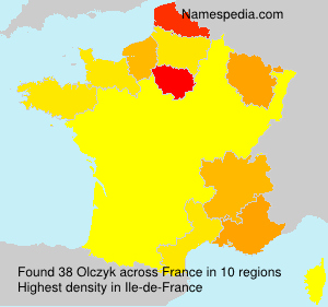 Surname Olczyk in France Surname Olczyk in France