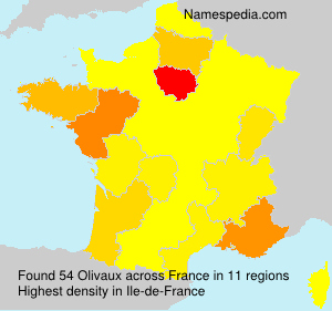 Surname Olivaux in France Surname Olivaux in France