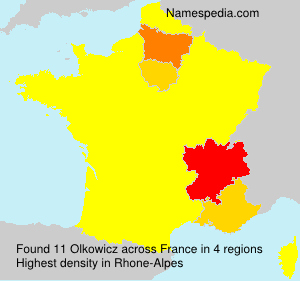 Surname Olkowicz in France Surname Olkowicz in France