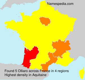 Surname Olliaro in France Surname Olliaro in France