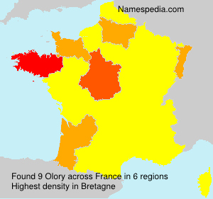Surname Olory in France Surname Olory in France