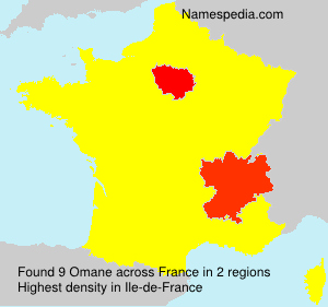 Surname Omane in France