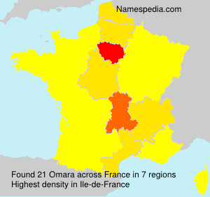 Surname Omara in France
