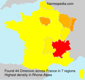 Surname Omerovic in France Surname Omerovic in France