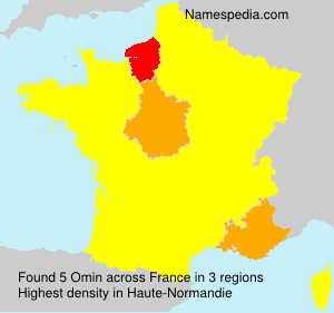 Surname Omin in France Surname Omin in France