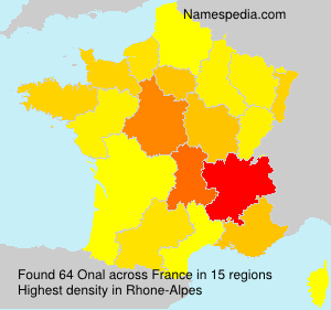 Surname Onal in France Surname Onal in France