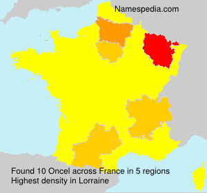 Surname Oncel in France Surname Oncel in France
