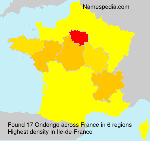 Surname Ondongo in France Surname Ondongo in France