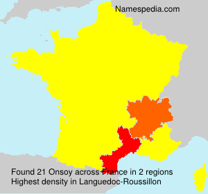 Surname Onsoy in France Surname Onsoy in France