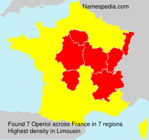 Surname Operiol in France Surname Operiol in France