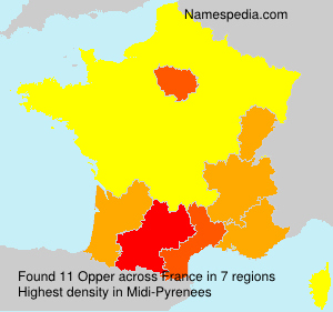 Surname Opper in France Surname Opper in France
