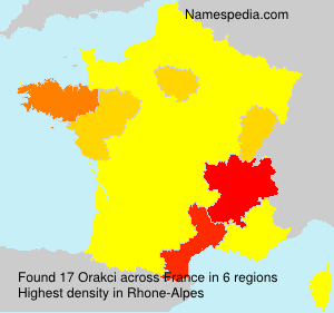 Surname Orakci in France
